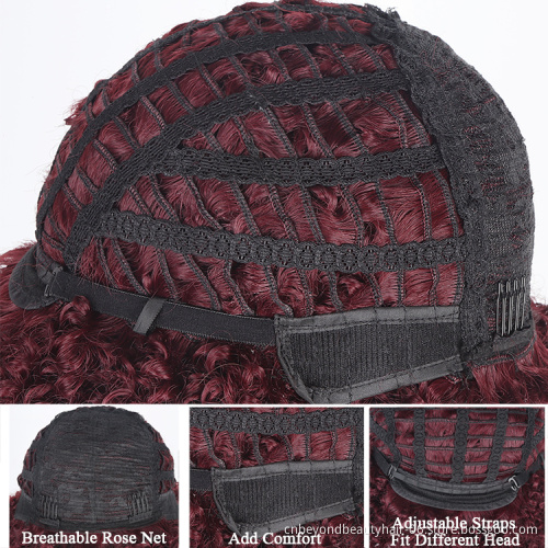 Synthetic wig samples wholesale Afro kinky short synthetic hair wigs for black women Short Wigs Vendors